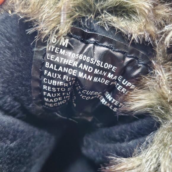 Khombu Slope Arctic All Weather Fur Leather Snow Boot Women's 8 - Picture 9 of 11